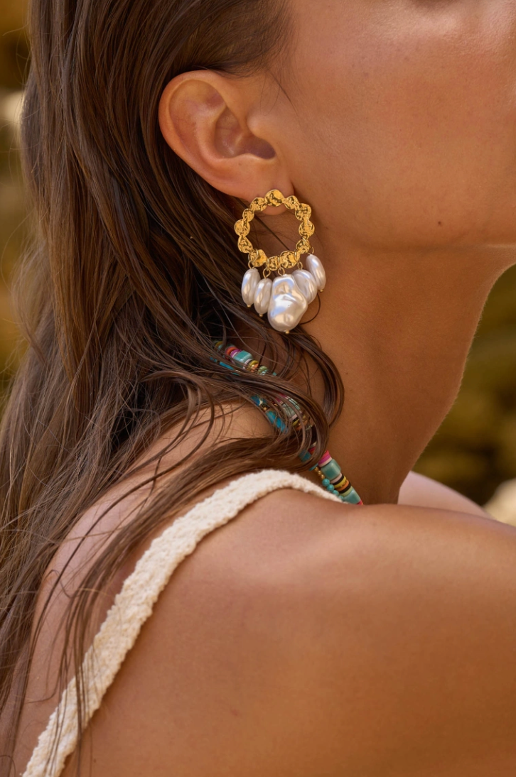 Nil | Boucles d'oreilles pendantes en acier inoxydable